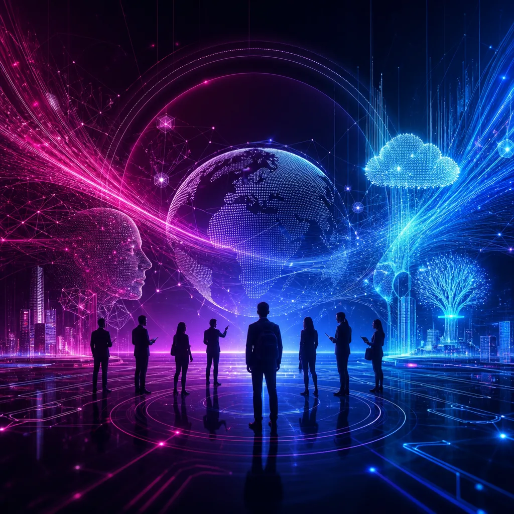 Illustration of UNAD Shines at HUAWEI CONNECT: Exclusive Global Tech & AI Insights