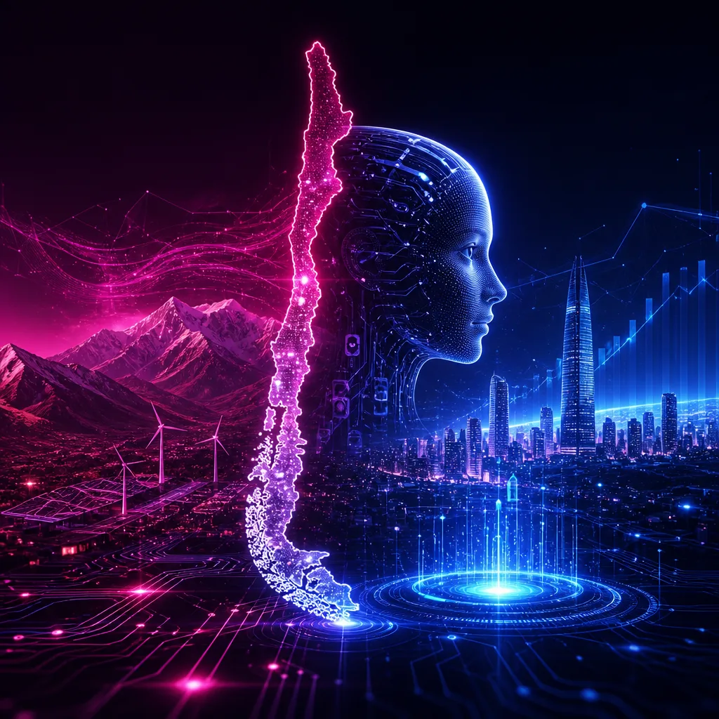Illustration of Inteligencia Artificial: Potencial de Crecimiento Asombroso en Chile