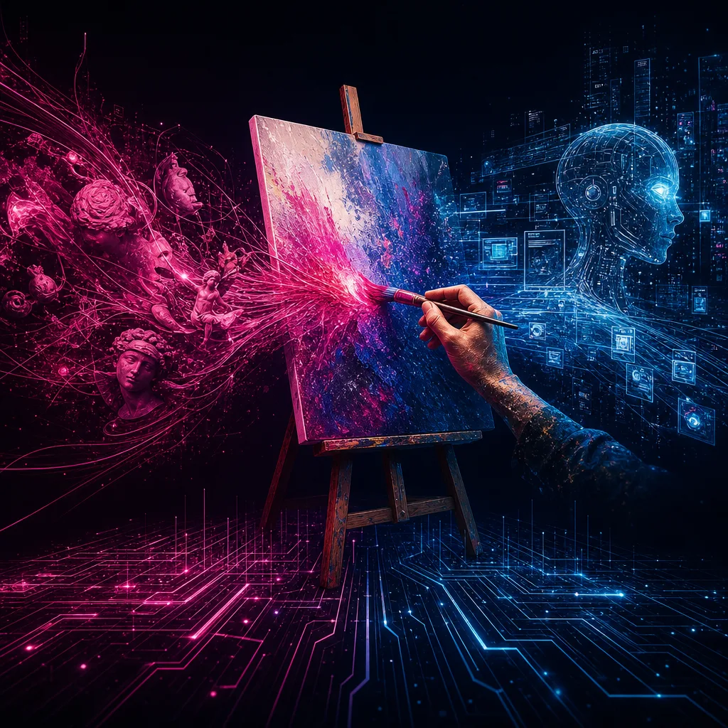 Illustration of Daniel Maman: Stunning Insights on Why AI Can't Replace Painting