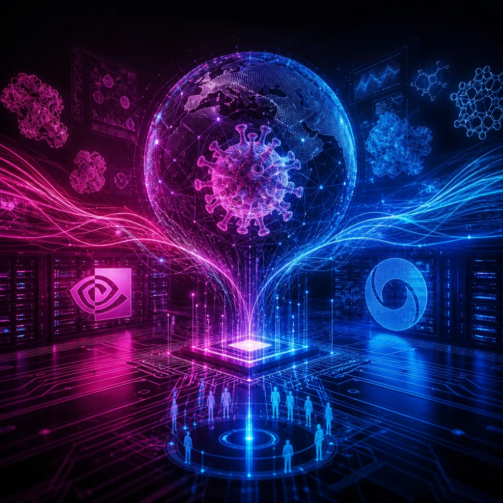 Illustration of Nvidia y Google DeepMind: Avance Asombroso en Prevención de Pandemias Virales