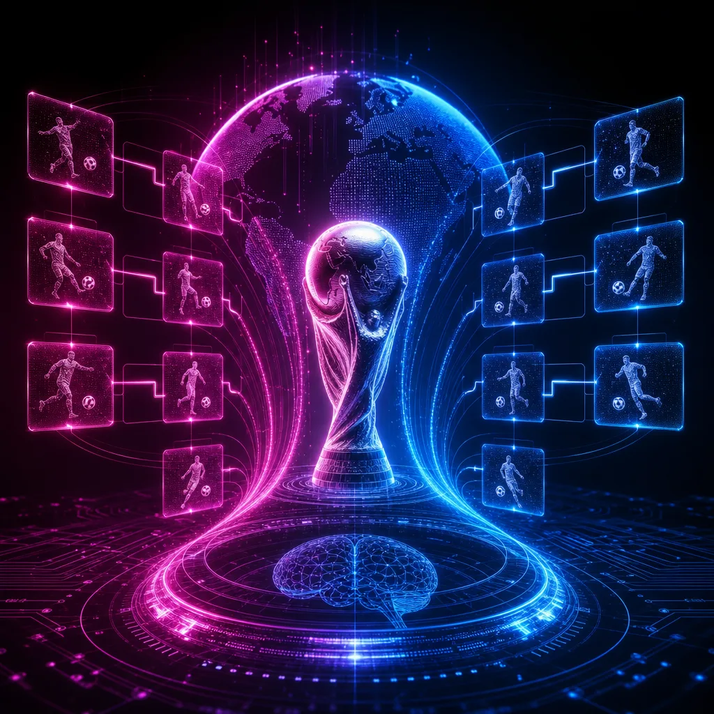 Illustration of Inteligencia Artificial Predice Finalistas del Mundial 2026: Increíble Revelación