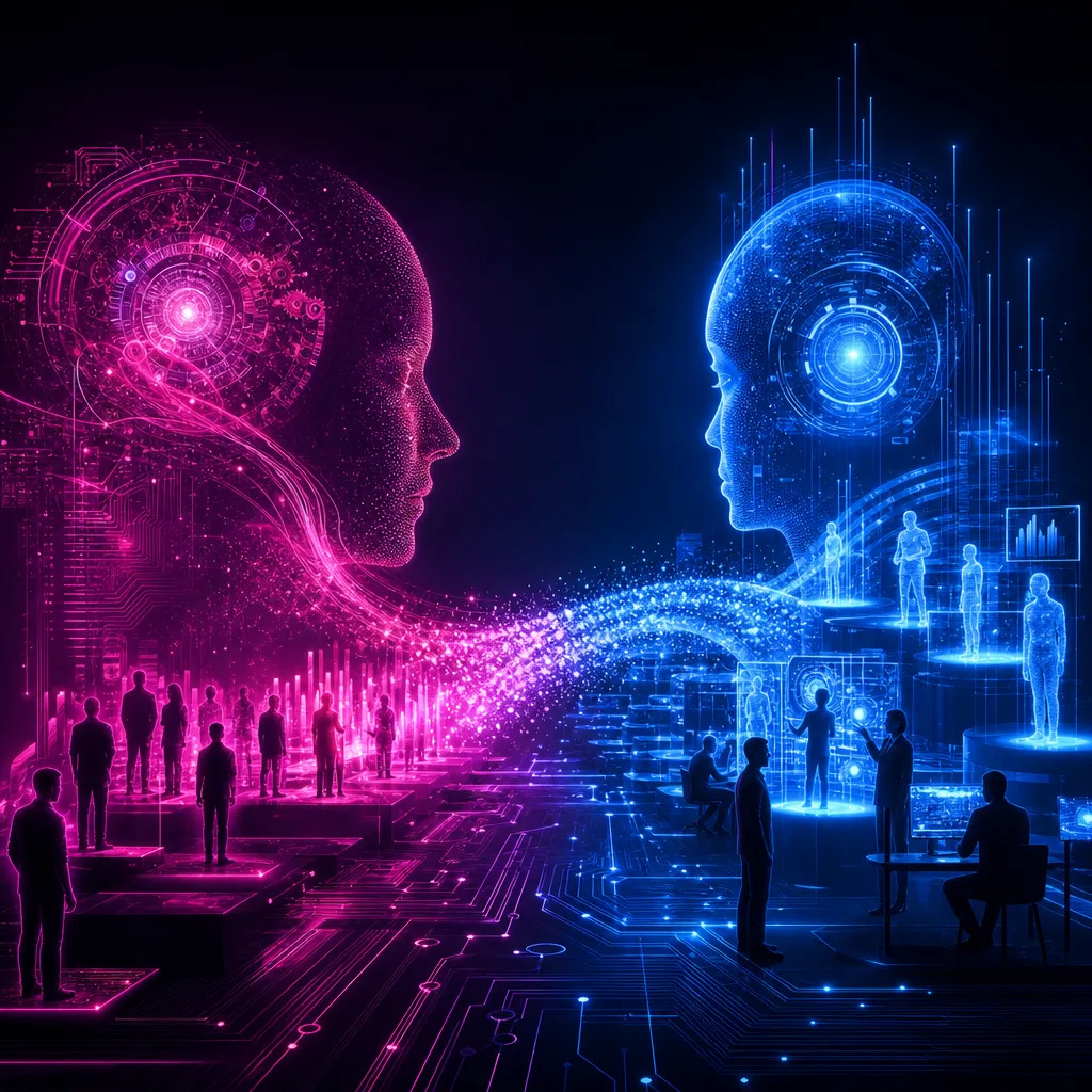 Illustration of AI Experts: Stunning Truths on Job Loss Myths Exposed