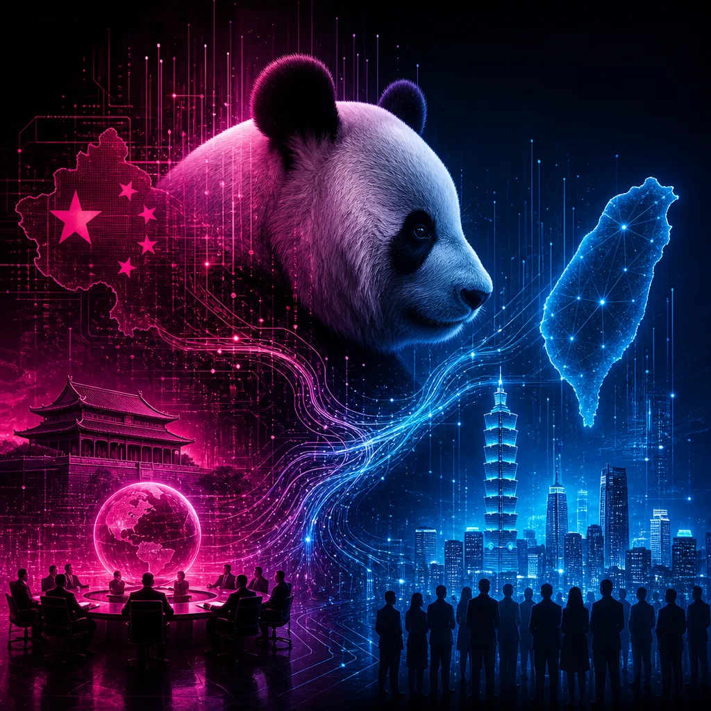 Illustration of Pandas: How This Stunning AI Shift Impacts Taiwan and Politics