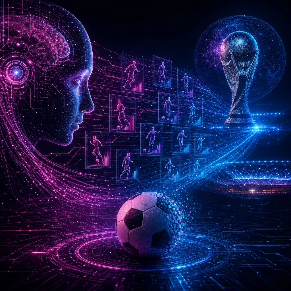 Illustration of Inteligencia Artificial Domina, pero No Predice al Campeón del Mundial 2026