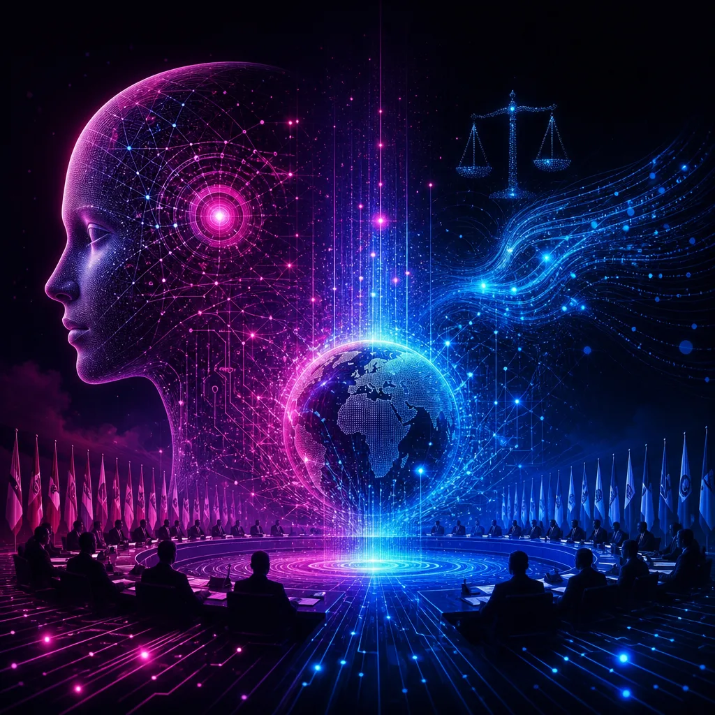 Illustration of Inteligencia Artificial: Nuestro Futuro en Juego, Advierte Bengio en la ONU