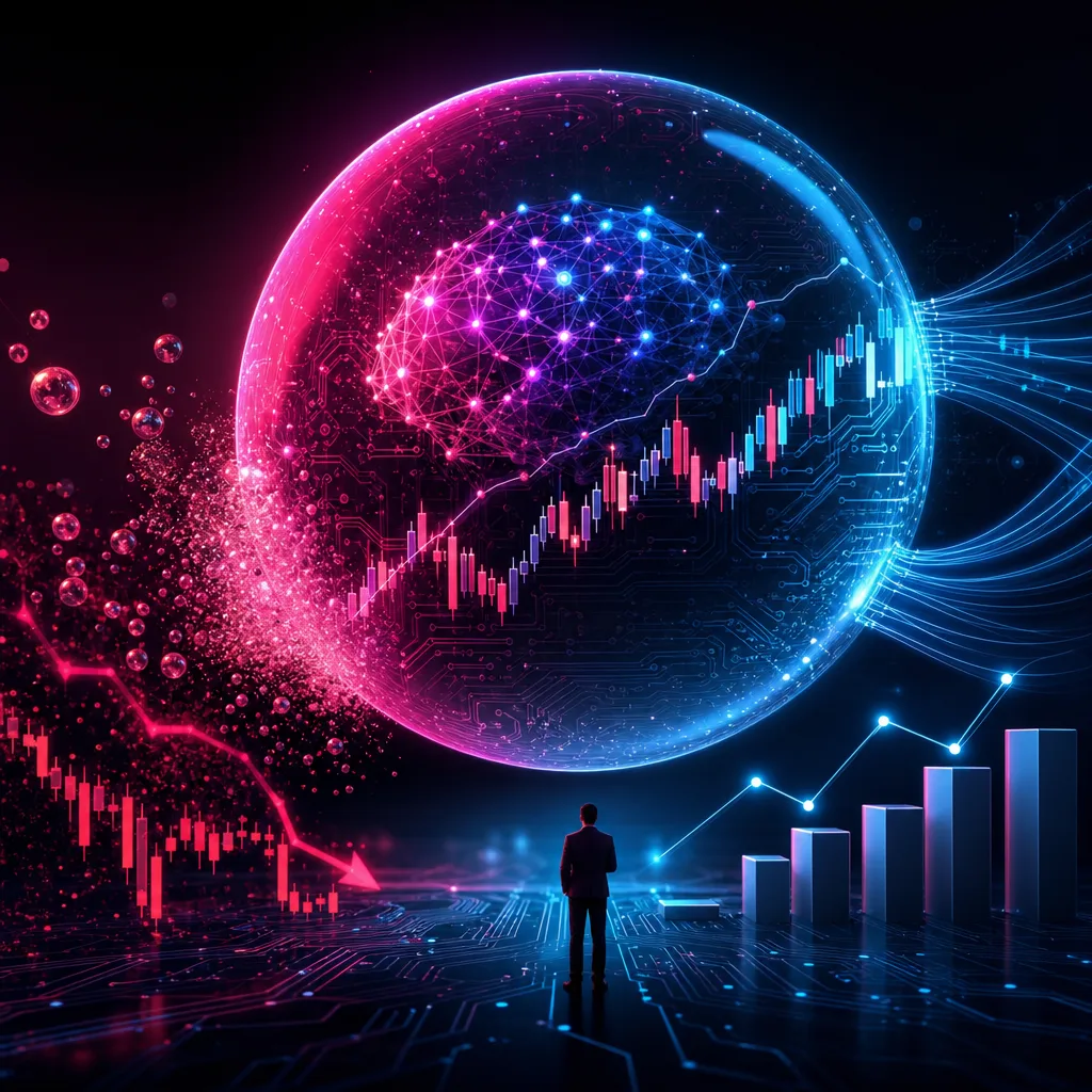 Illustration of Temor a Burbuja de IA: Impacto Sorprendente en el S&P 500