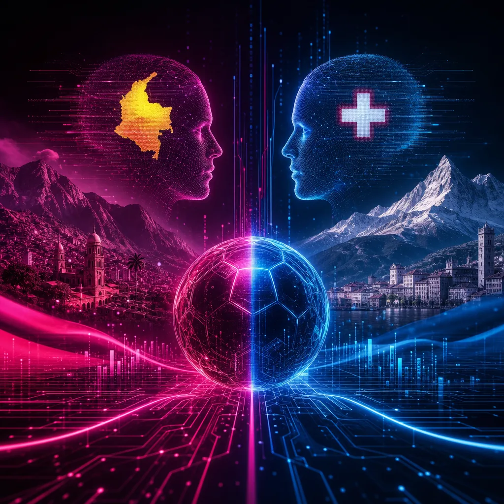 Illustration of Colombia vs Suiza: Stunning AI Predictions Revealed