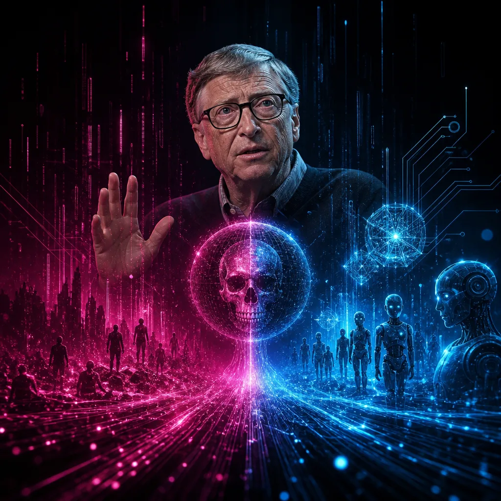 Illustration of Bill Gates Warns: AI Could Cause Billions of Tragic Deaths