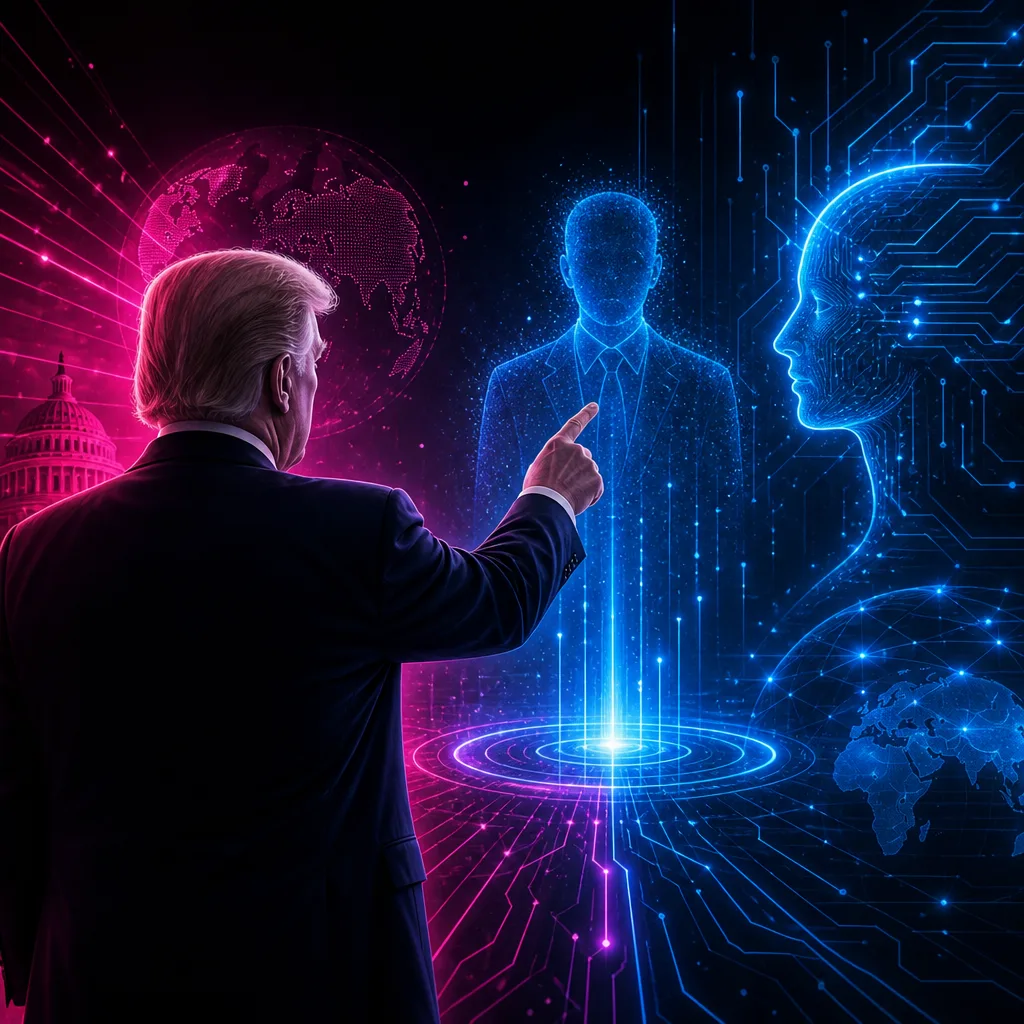 Illustration of Trump Nombrará un Nuevo Asesor de IA: Impacto Revelador