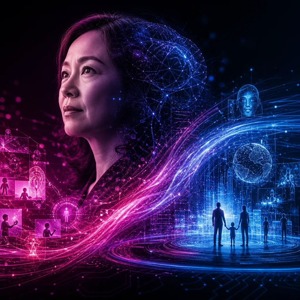 Illustration of Fei-Fei Li: Stunning Insights on the Future of Human-Centric AI