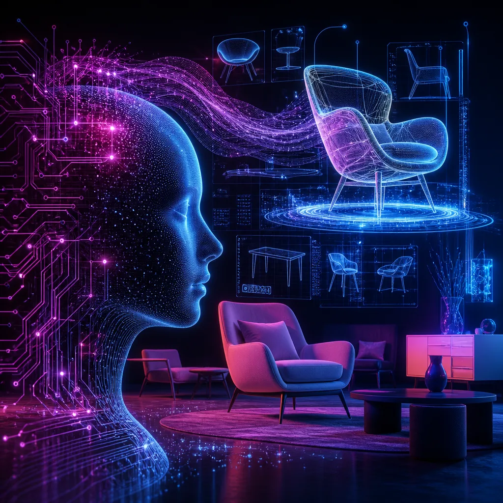 Illustration of Artificial Intelligence Transforms Furniture Design: Exclusive Breakthroughs Revealed
