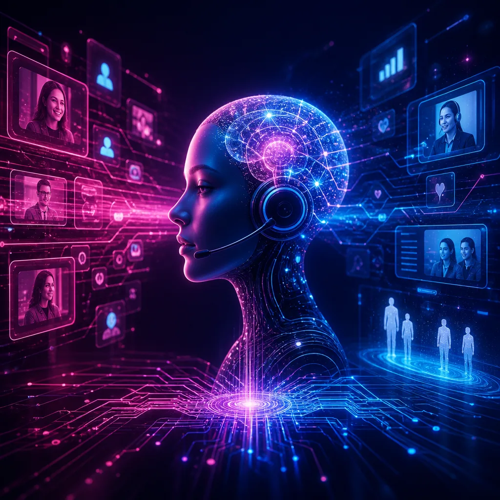 Illustration of Inteligencia Artificial Revoluciona el Servicio al Cliente: Descubre Cómo