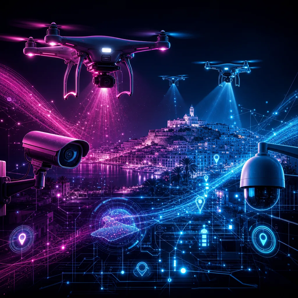 Illustration of Sant Josep Revolutionizes Safety: Stunning AI Drones & Cameras