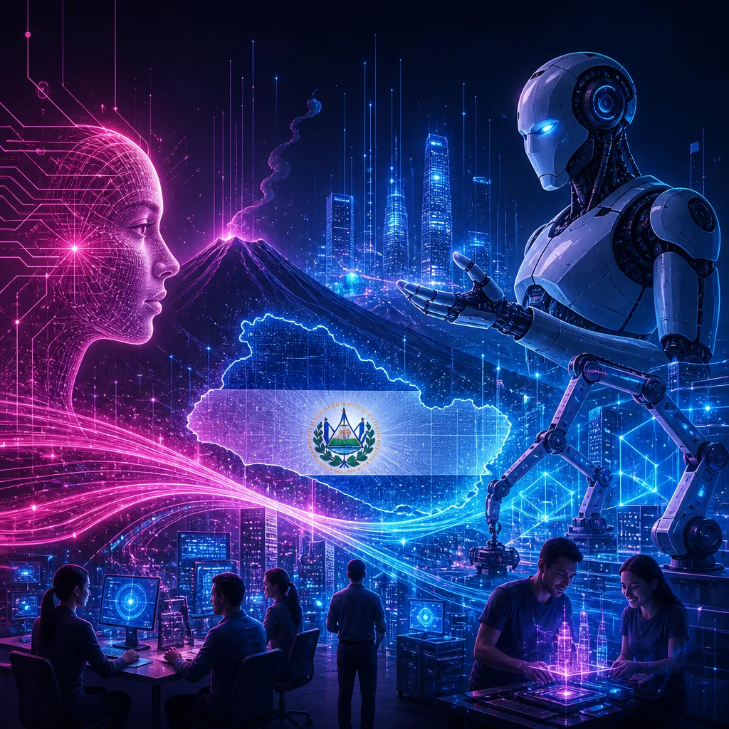 Illustration of El Salvador: Stunning AI & Robotics Projects Boost National Hiring