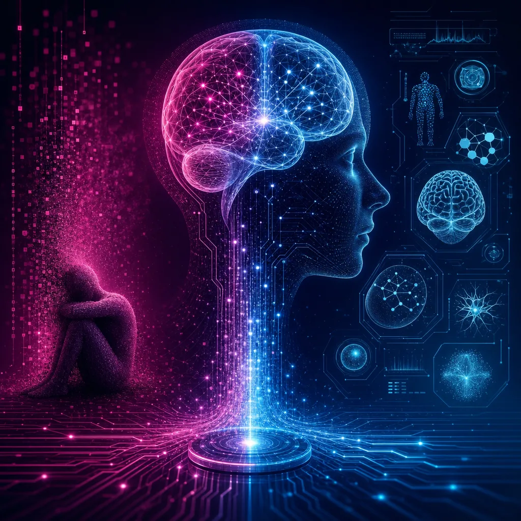 Illustration of Inteligencia Artificial Impresionante del IPN Revoluciona Diagnósticos Ansioso-Depresivos