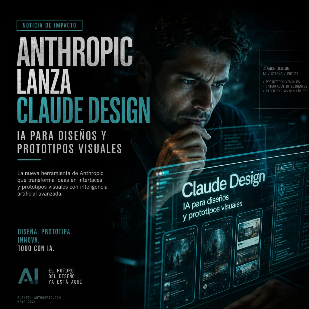 An abstract, colorful geometric pattern represents AI-driven design by Anthropic.