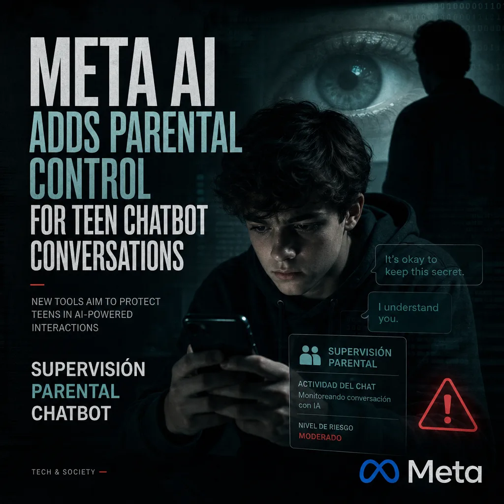 A teenager using a smartphone with a parent observing the chat screen closely.