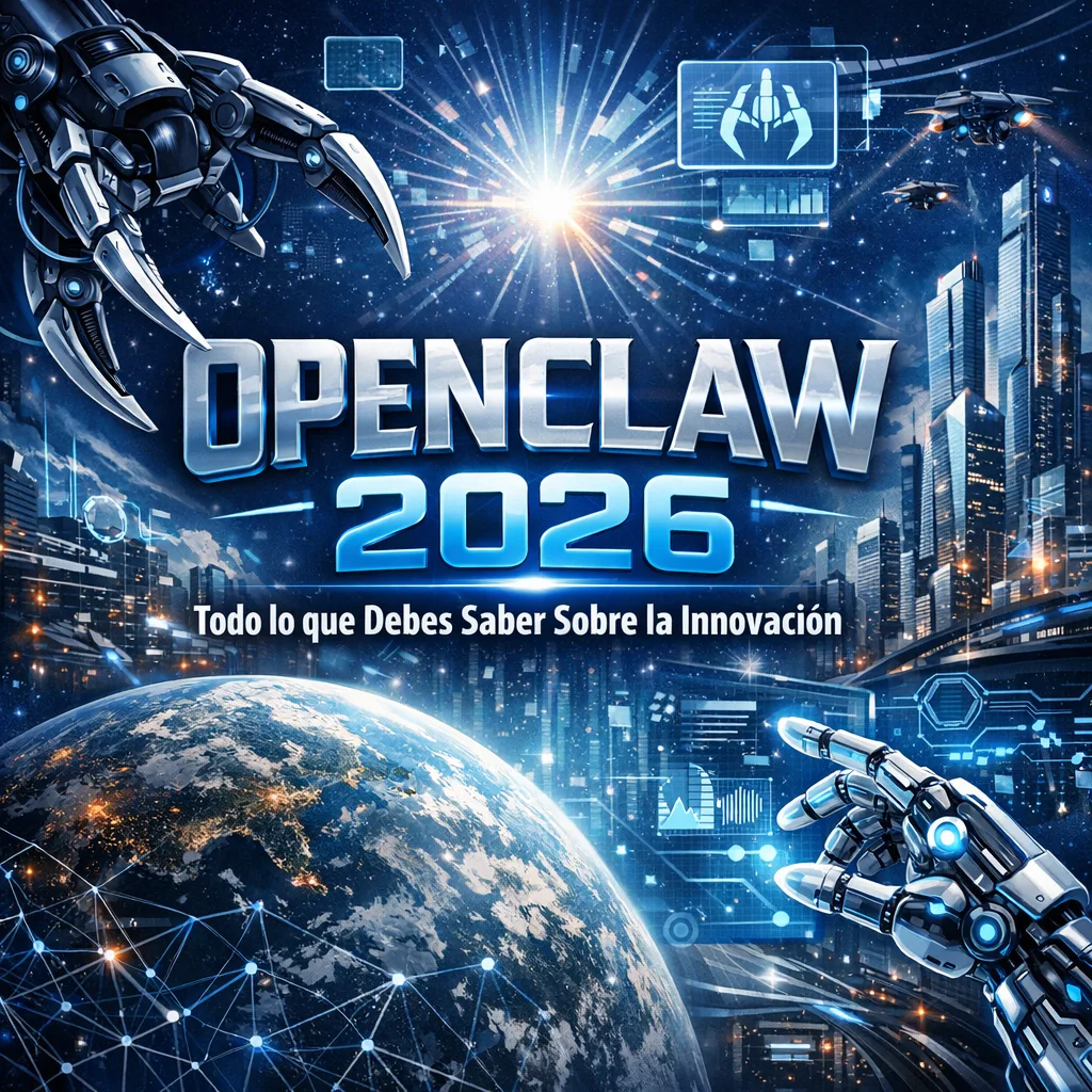 Futuristic robotic claws manipulating digital interfaces representing OpenClaw 2026 technology innovation.