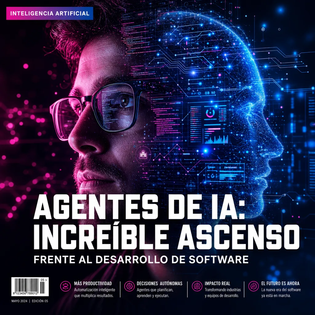 Illustration of Agentes De IA: Increíble Ascenso Frente Al Desarrollo De Software