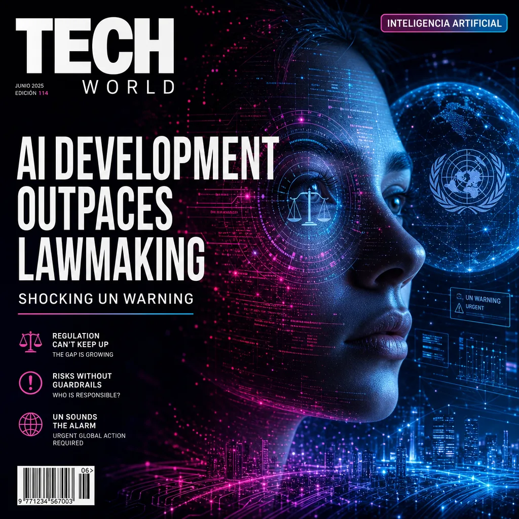 Illustration of AI Development Outpaces Lawmaking: Shocking UN Warning