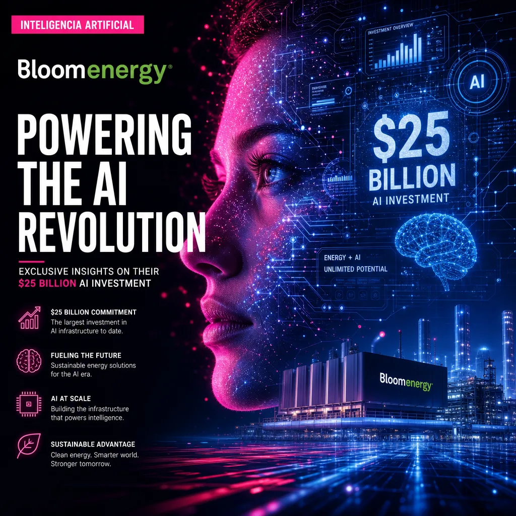 Illustration of Bloom Energy: Exclusive Insights on Their $25 Billion AI Investment