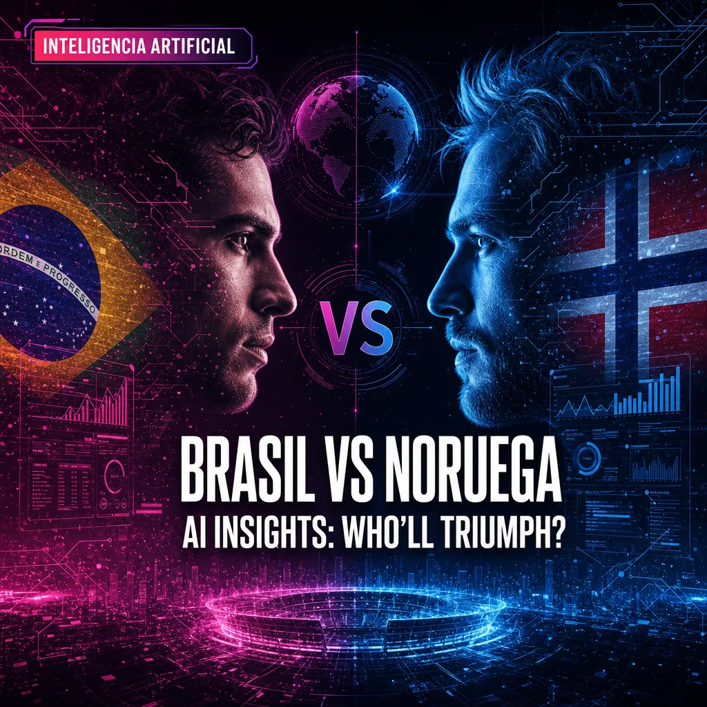 Illustration of Brasil vs Noruega: Stunning AI Insights on Who'll Triumph