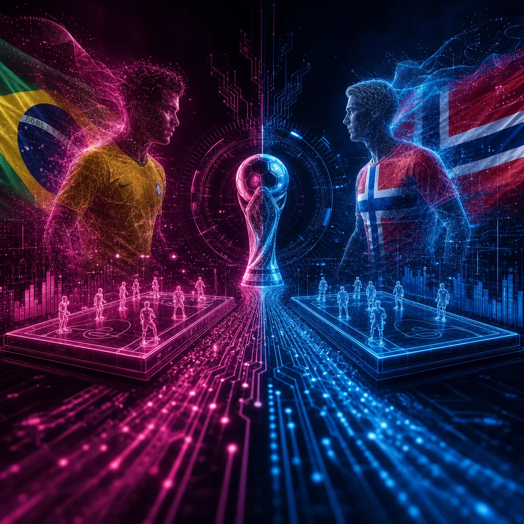 Illustration of Brasil vs Noruega: Stunning AI Predictions for World Cup 2026 Victory