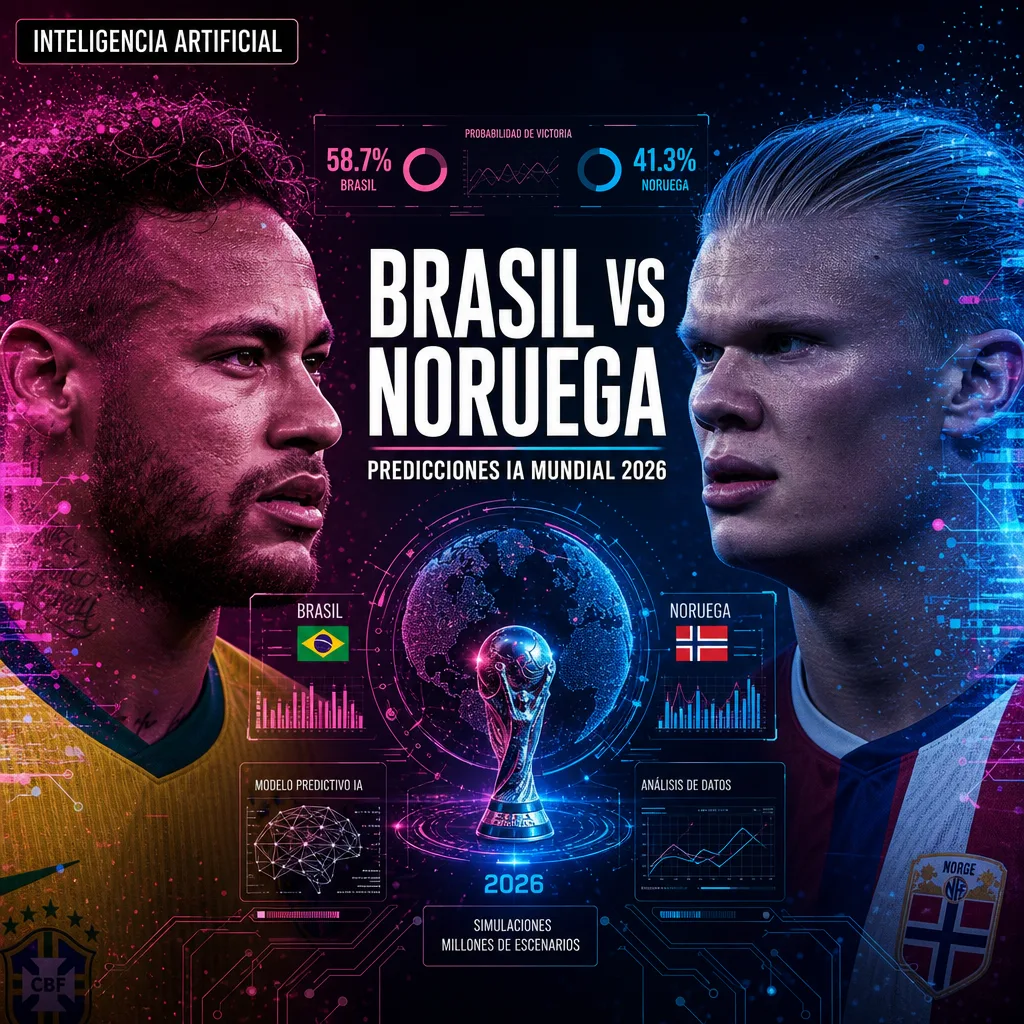 Illustration of Brasil vs Noruega: Stunning AI Predictions for World Cup 2026 Victory