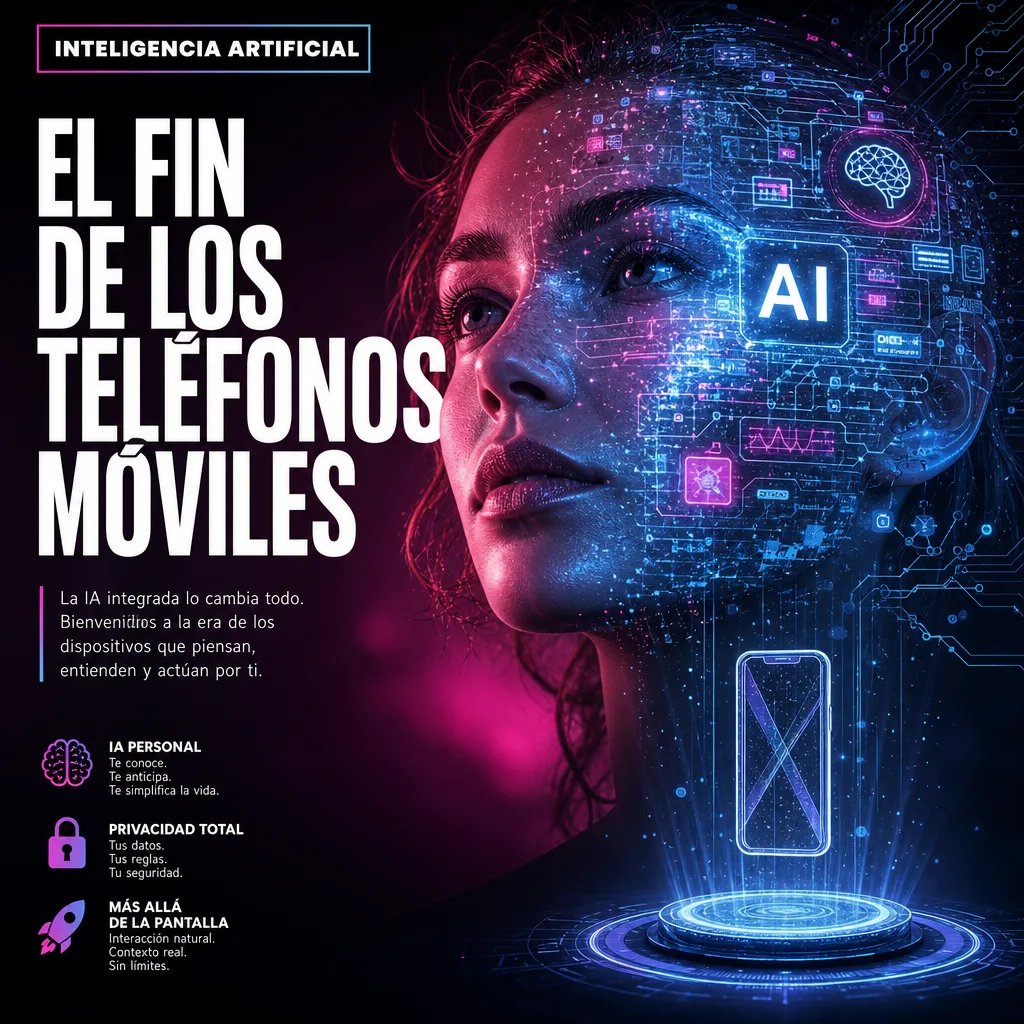 Illustration of Dispositivos IA: El Fin Asombroso de los Teléfonos Móviles