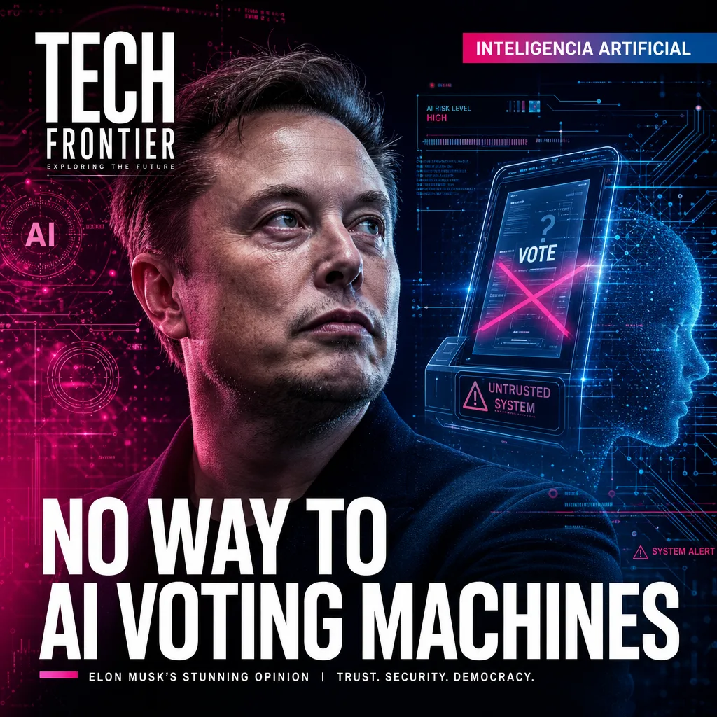 Illustration of Elon Musk's Stunning Opinion on AI Voting Machines: No-Way!