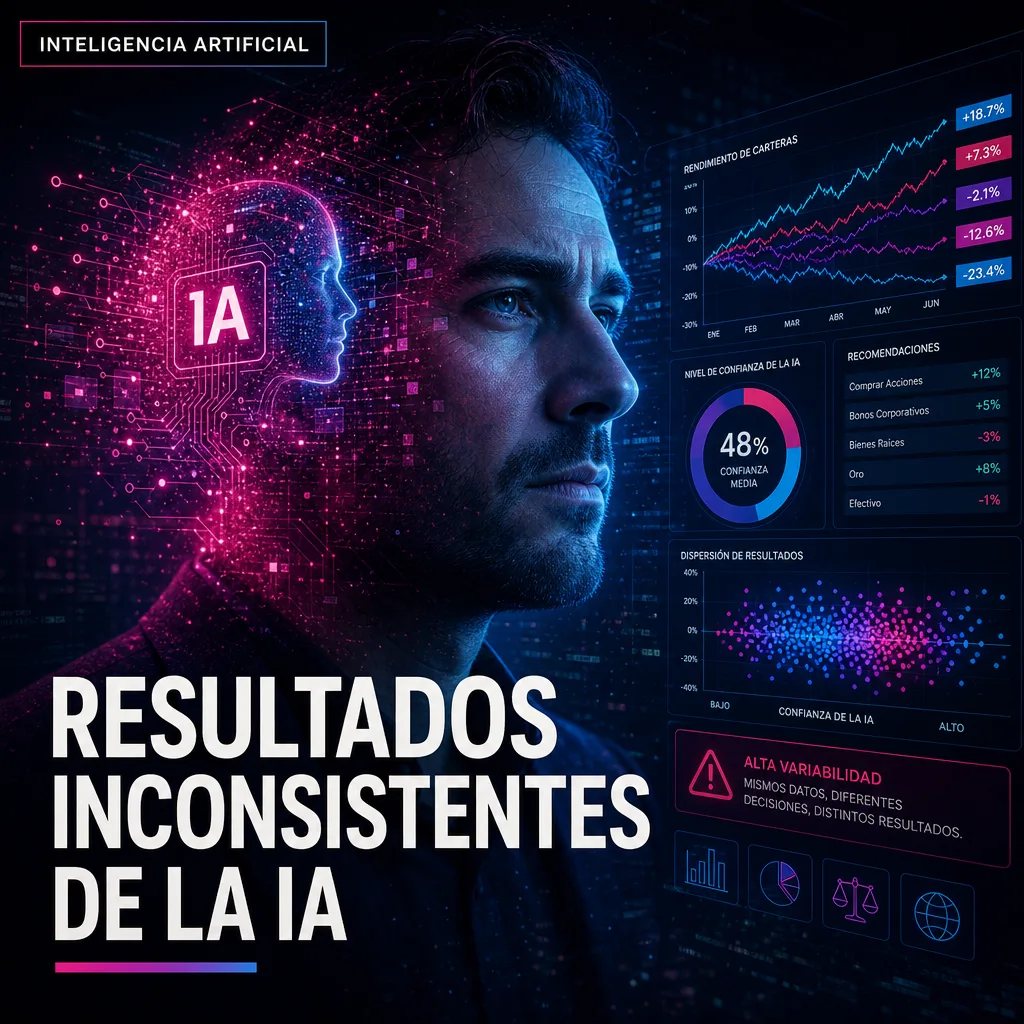 Illustration of Herramientas de Asesoramiento Financiero: Descubre los Inconsistentes Resultados de la IA