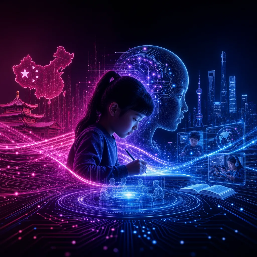 Illustration of IA Innovadora: La Apuesta de China para Mejorar la Educación
