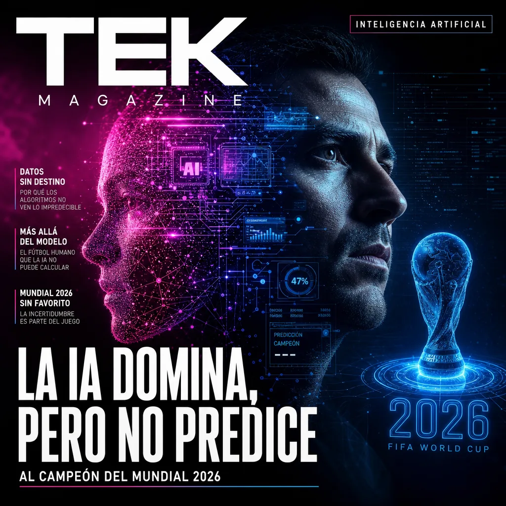 Illustration of Inteligencia Artificial Domina, pero No Predice al Campeón del Mundial 2026