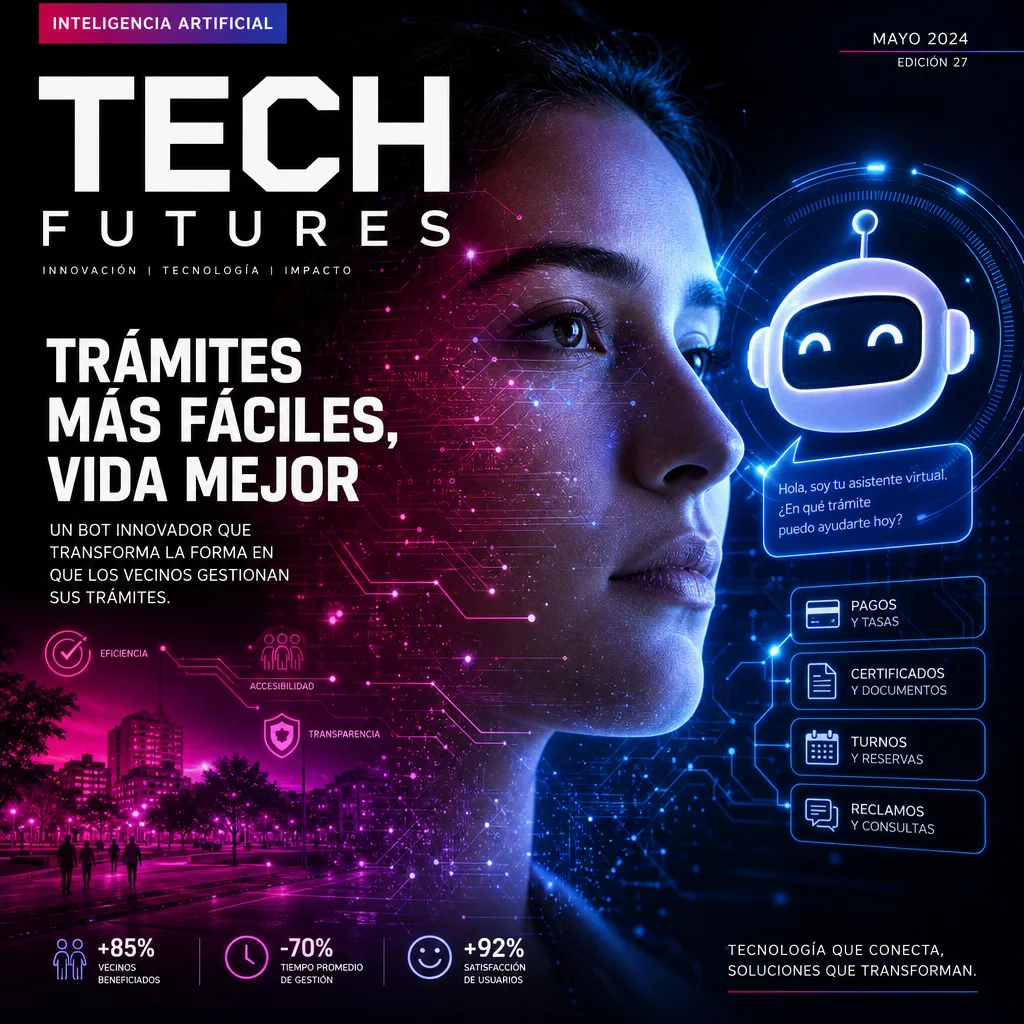 Illustration of Inteligencia Artificial: Innovador Bot Facilita Trámites de Vecinos Effortlessly