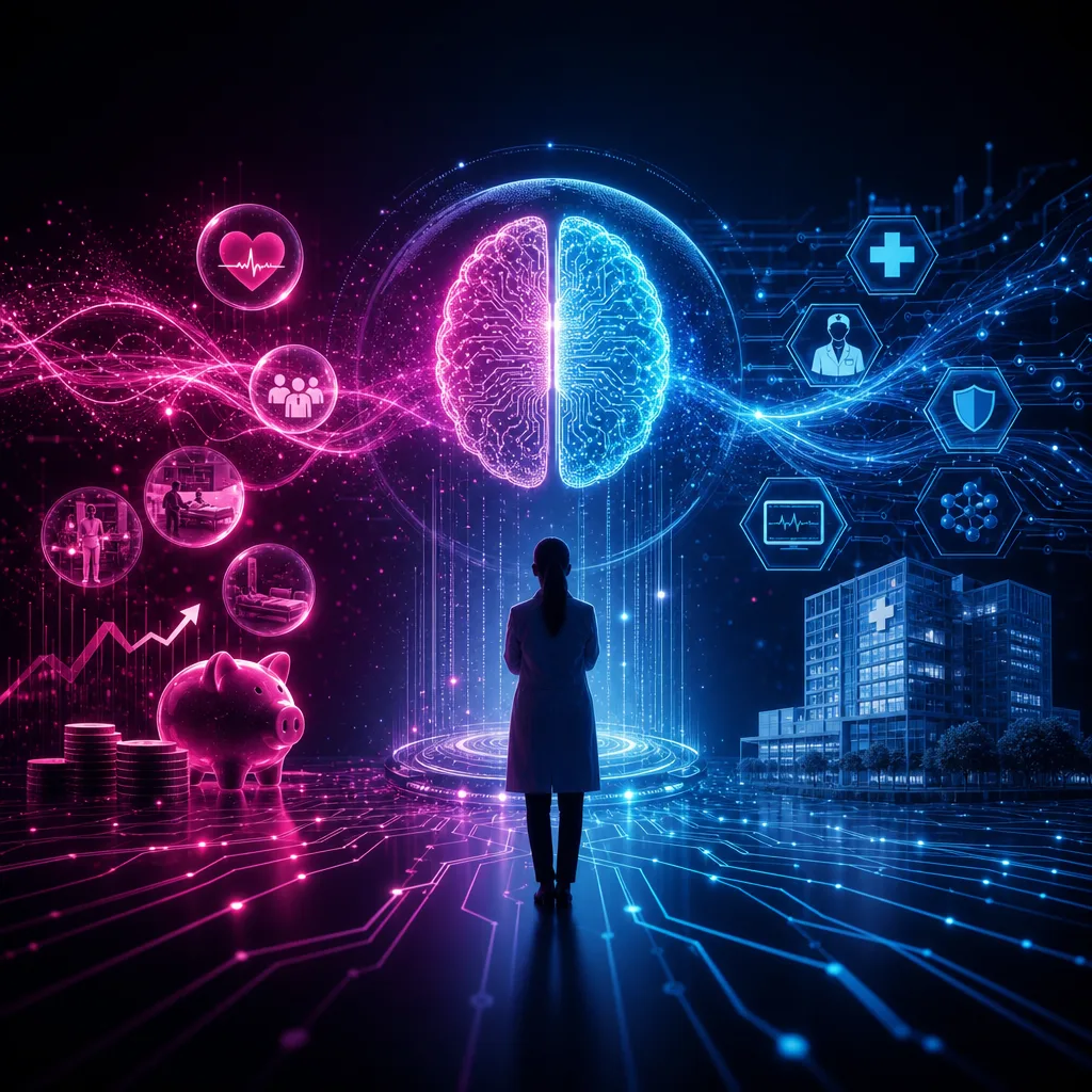 Illustration of Inteligencia Artificial: La Decisión Más Rentable para Centros de Salud