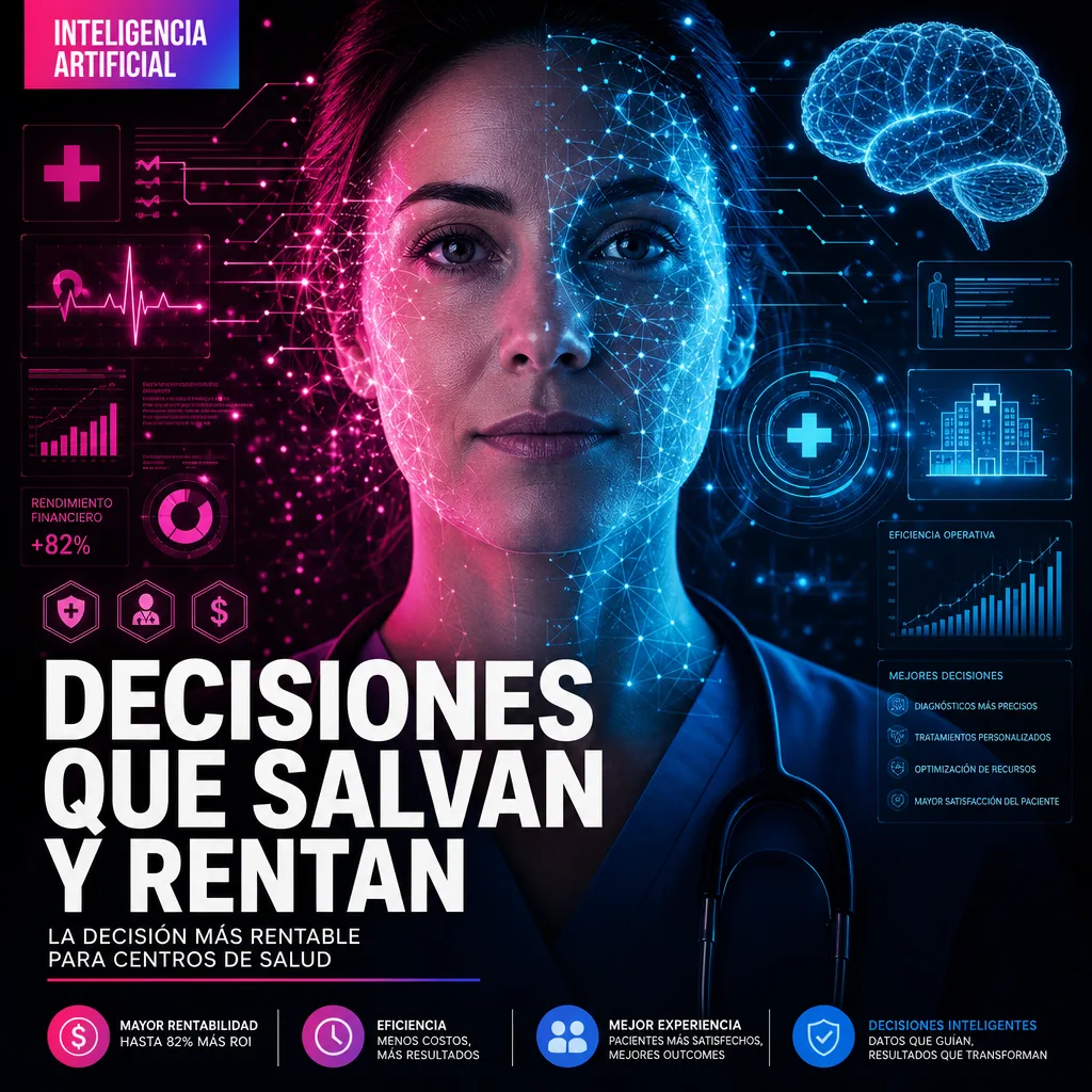 Illustration of Inteligencia Artificial: La Decisión Más Rentable para Centros de Salud