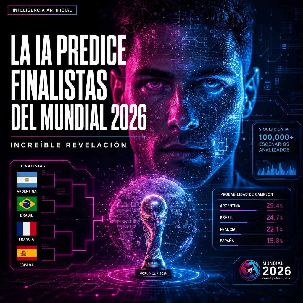 Illustration of Inteligencia Artificial Predice Finalistas del Mundial 2026: Increíble Revelación