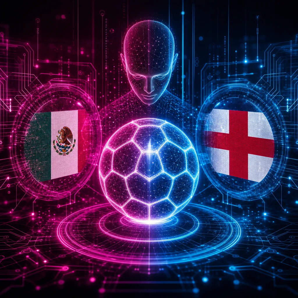 Illustration of Inteligencia Artificial Pronóstico: Descubre Sorprendente Resultado del México vs Inglaterra