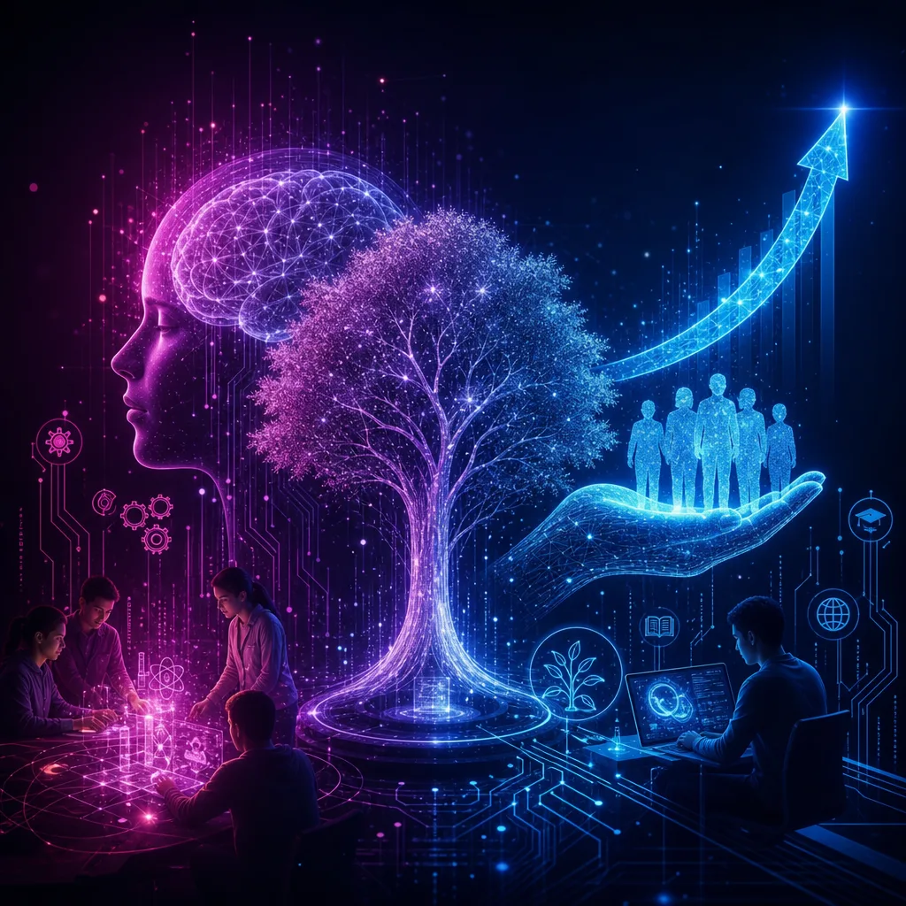 Illustration of Investigación e Inteligencia Artificial: Exclusivo Impacto Positivo en SENA 2026