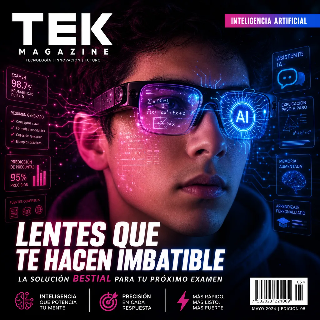 Illustration of Lentes Inteligencia Artificial: La Solución Bestial Para Tu Próximo Examen