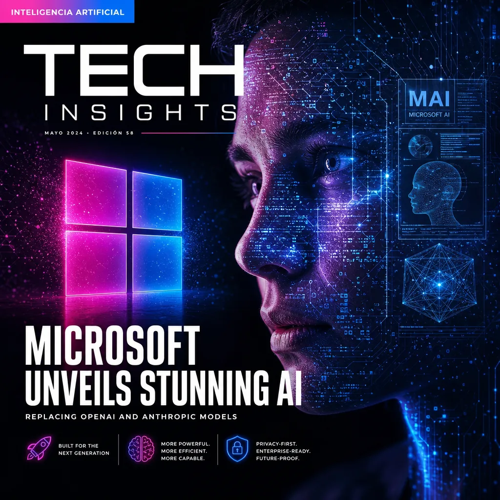 Illustration of Microsoft Unveils Stunning AI, Replacing OpenAI and Anthropic Models