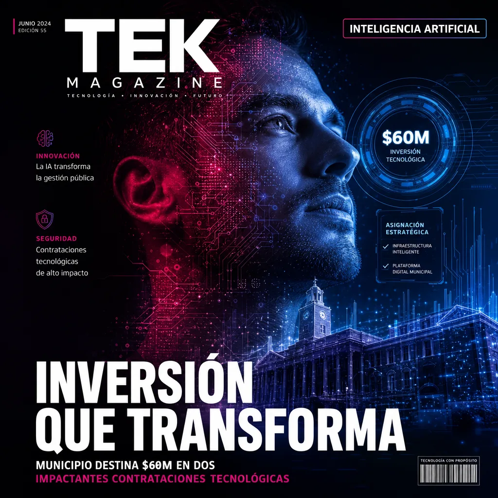 Illustration of Municipio Destina $60M en Dos Impactantes Contrataciones Tecnológicas