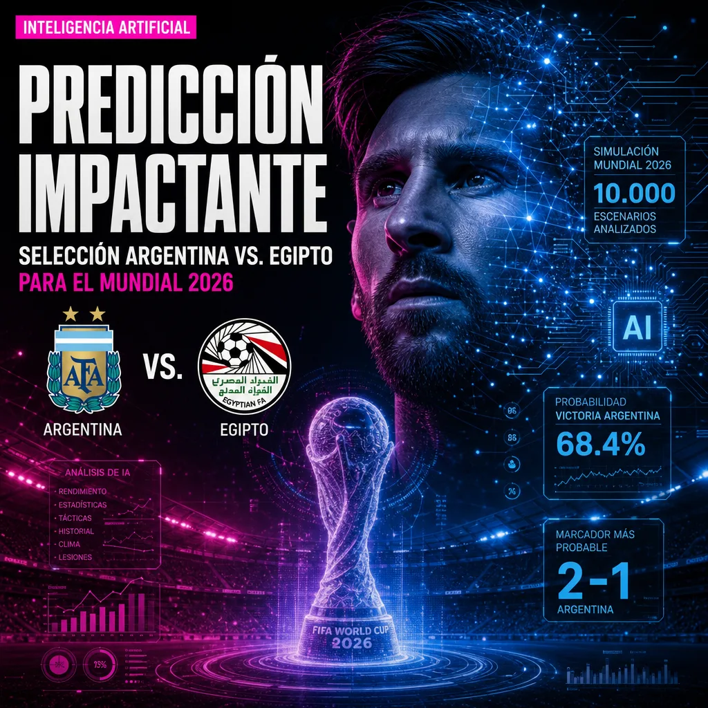 Illustration of Selección Argentina vs. Egipto: Predicción Impactante para el Mundial 2026