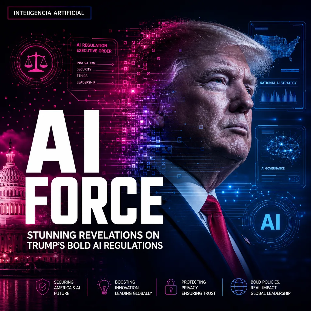Illustration of AI Force: Stunning Revelations on Trump's Bold AI Regulations