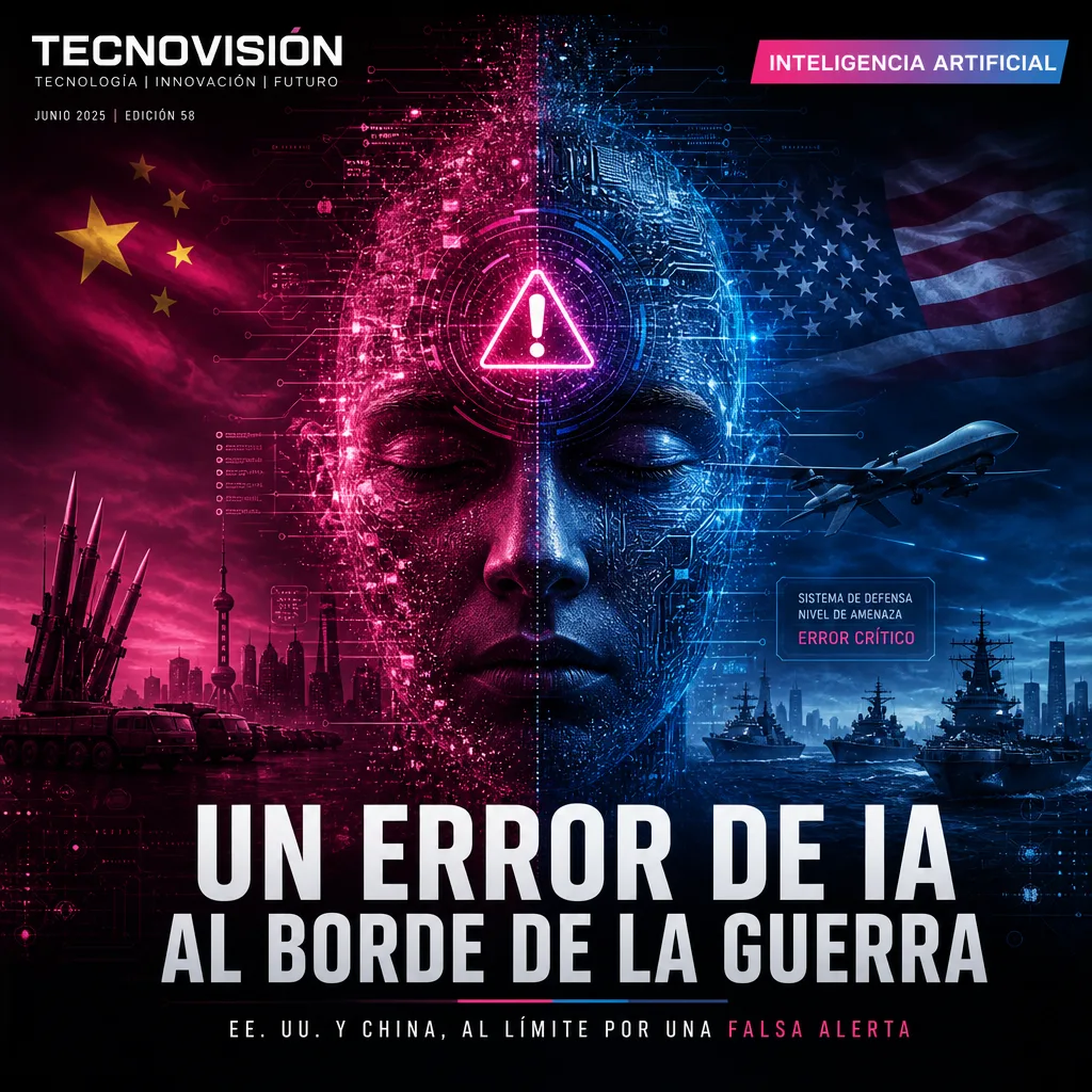 Illustration of Artificial Intelligence Error Nearly Provoked Major US-China Conflict