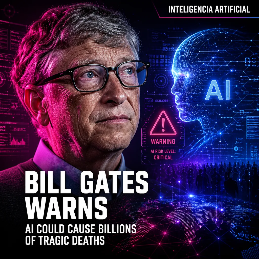 Illustration of Bill Gates Warns: AI Could Cause Billions of Tragic Deaths