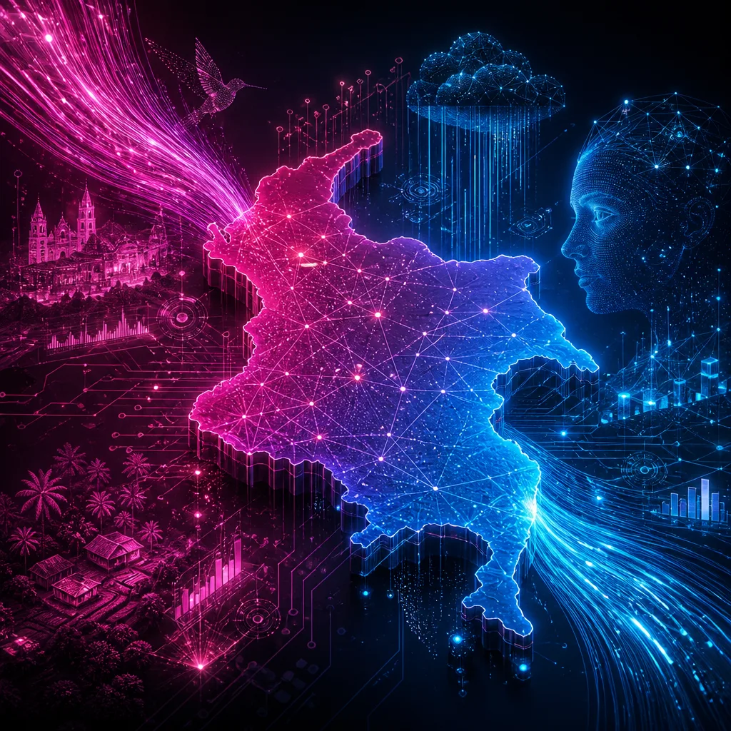 Illustration of Colombia's Stunning Data Initiative: Best Solutions with AI by 2026