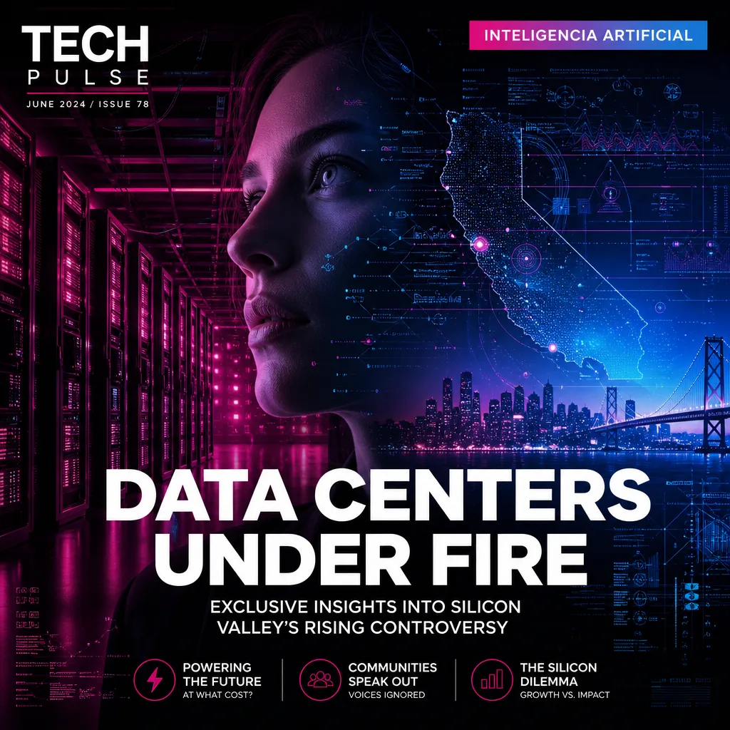 Illustration of Data Centers: Exclusive Insights into Silicon Valley's Rising Controversy