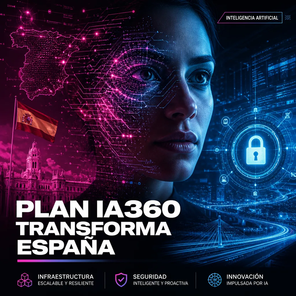 Illustration of España: Exclusivo Plan IA360 Revoluciona Infraestructura y Seguridad AI