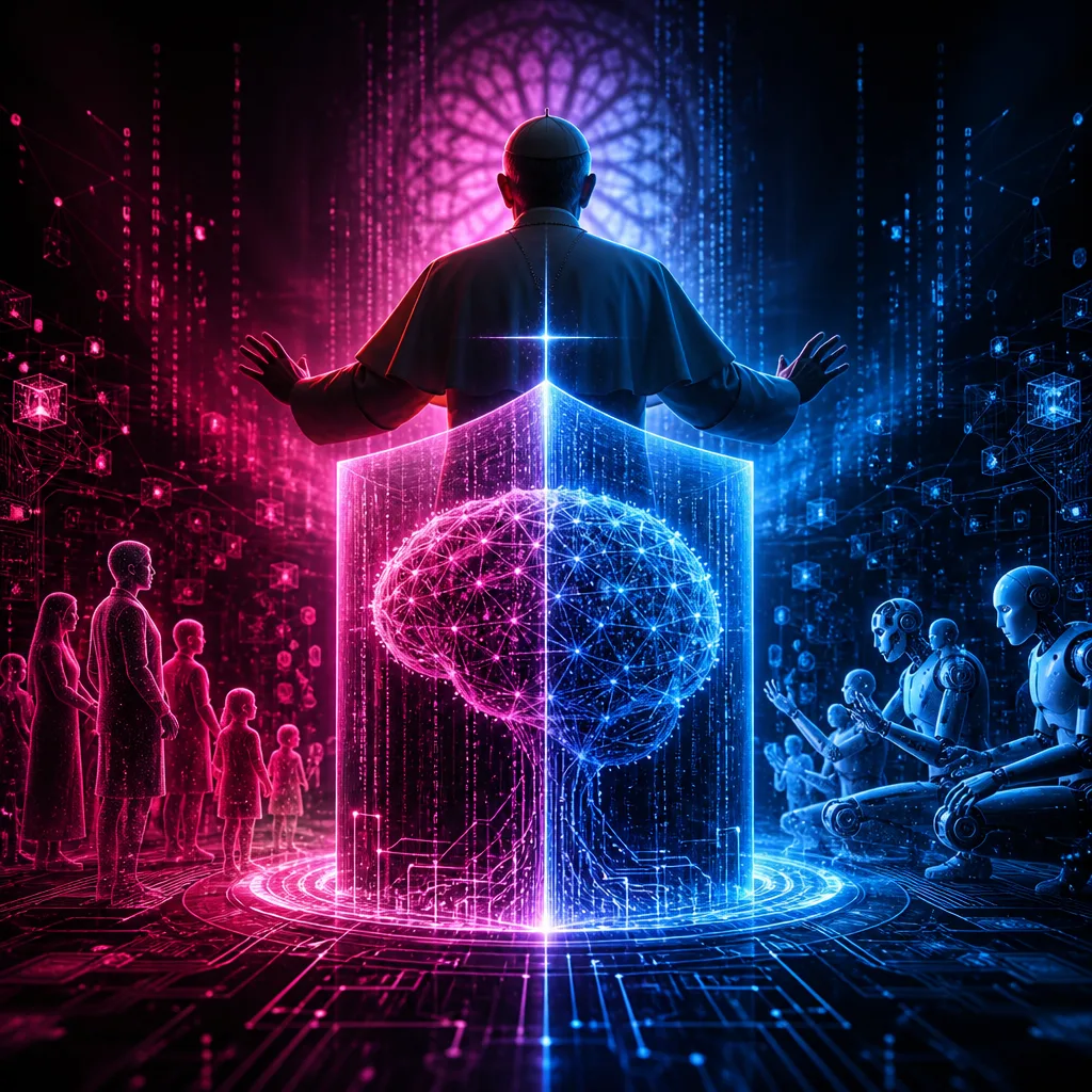 Illustration of Iglesia Urges Bold Limits: Tame AI for a Better Future